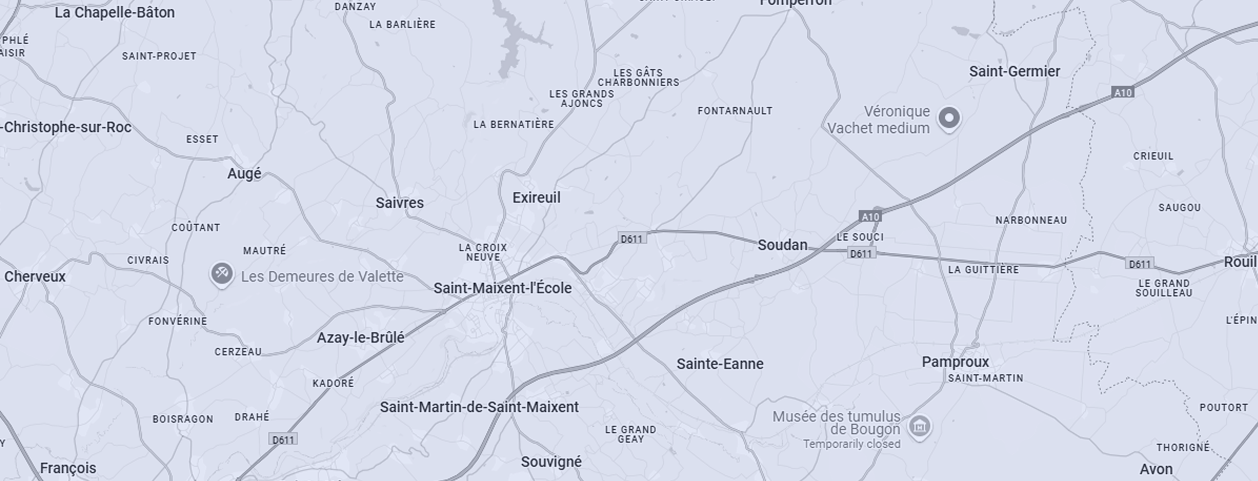 Carte des zones d'intervention